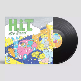 Cover artwork for the album 'Die Band' by German punk band 'H.i.T.'
Out with 'Soulforce Records' in march 2024.
 