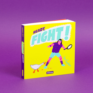 Ready, Fight! 
Out in france with misma editions.
156 pages. 30 opponents, 15 fights. Who would win? Mother Terese vs Amanda Nunes. Hulk Hogan vs a Goat. Michael Myers vs Michael Jordan. And many more...
